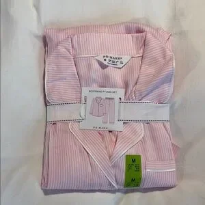 Primark Pink Striped Pajama Set